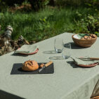 Serviettes de table en lin lavé Tilleul (lot de 4)