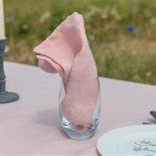 Serviettes de table en lin lavé Pétale de Rose (lot de 4)
