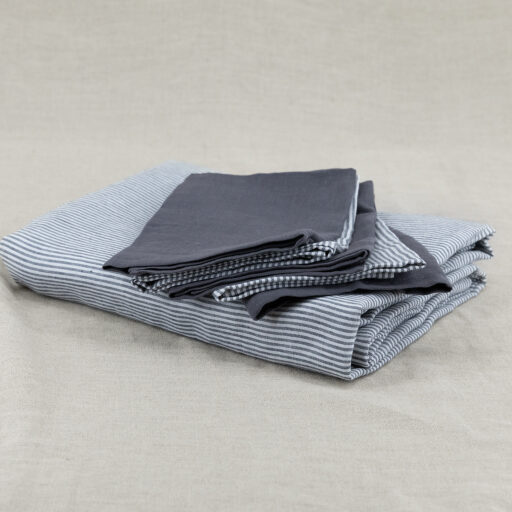 Serviettes de table en lin lavé Silex (lot de 4)