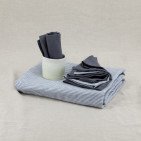 Serviettes de table en lin lavé Silex (lot de 4)