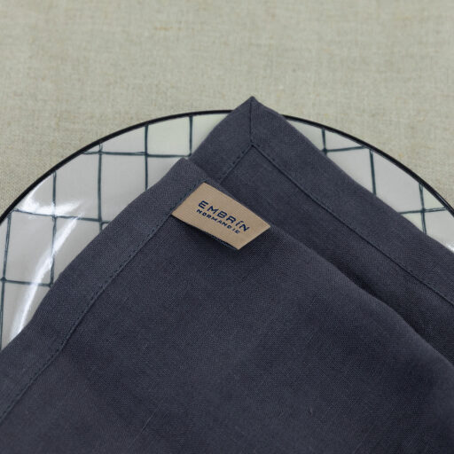 Serviettes de table en lin lavé Silex (lot de 4)