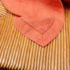 Washed Linen Honeycomb Towel Apricot