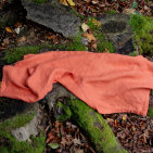Washed Linen Honeycomb Towel Apricot