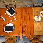 Nappe en Lin Lavé Caramel