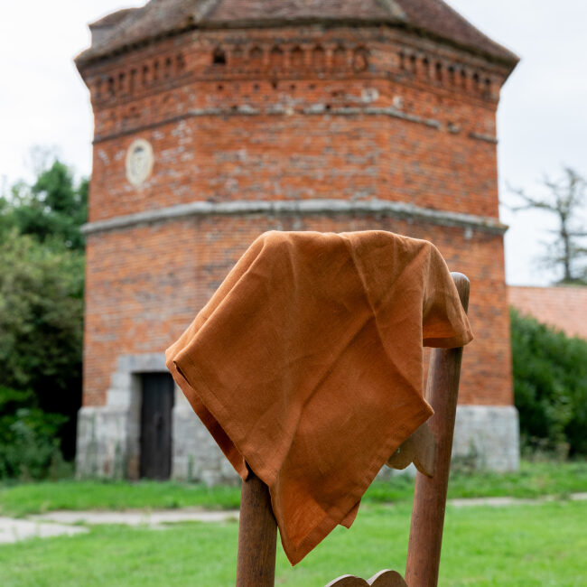 Washed Linen Caramel Napkins (set of 4)