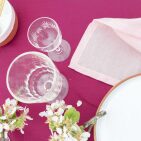 Nappe en lin lavé Rose Bruyère