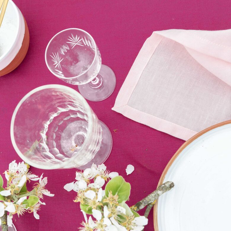 Nappe en lin lavé Rose Bruyère - Embrin