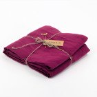 Nappe en lin lavé Rose Bruyère