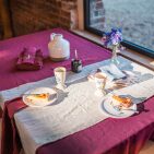 Nappe en lin lavé Rose Bruyère