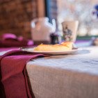 Serviettes de Table en lin Lavé Rose Bruyère (lot de 4)