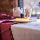 Serviettes de Table en lin Lavé Rose Bruyère (lot de 4)