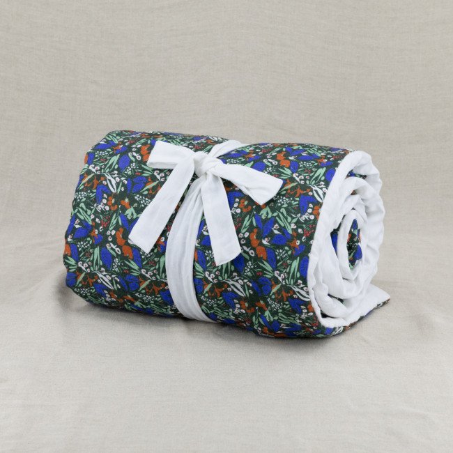 Courtepointe en Lin Lavé Infusion de Fleurs