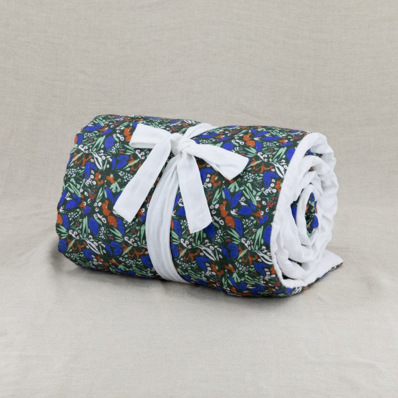 Courtepointe en Lin Lavé Infusion de Fleurs - Embrin