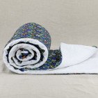 Courtepointe en Lin Lavé Infusion de Fleurs