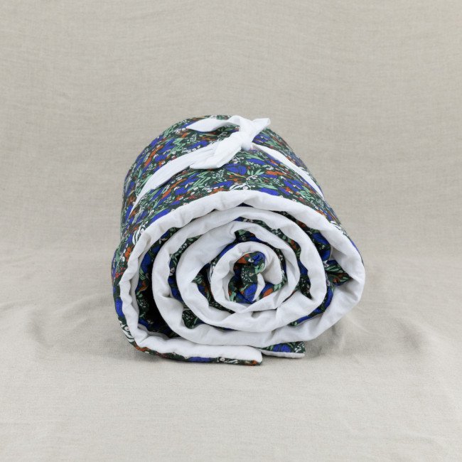 Courtepointe en Lin Lavé Infusion de Fleurs