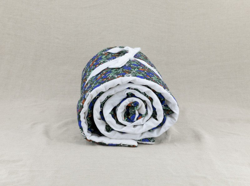 Courtepointe en Lin Lavé Infusion de Fleurs