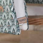 Courtepointe en Lin Lavé Envol de Faisans