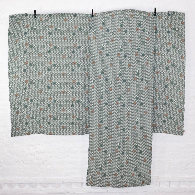 Courtepointe en Lin Lavé Envol de Faisans - Embrin