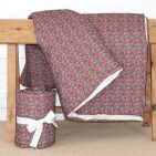 Courtepointe en Lin Lavé Rêverie dans les Sous-Bois