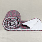 Courtepointe en Lin Lavé Rêverie dans les Sous-Bois