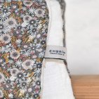 Courtepointe en Lin Lavé Romance dans la Jachère Fleurie