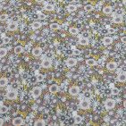 Courtepointe en Lin Lavé Romance dans la Jachère Fleurie