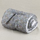 Courtepointe en Lin Lavé Romance dans la Jachère Fleurie