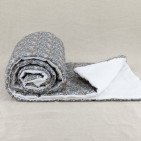 Courtepointe en Lin Lavé Romance dans la Jachère Fleurie