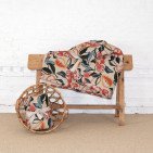 Courtepointe en Lin Lavé Récolte dans les Vergers