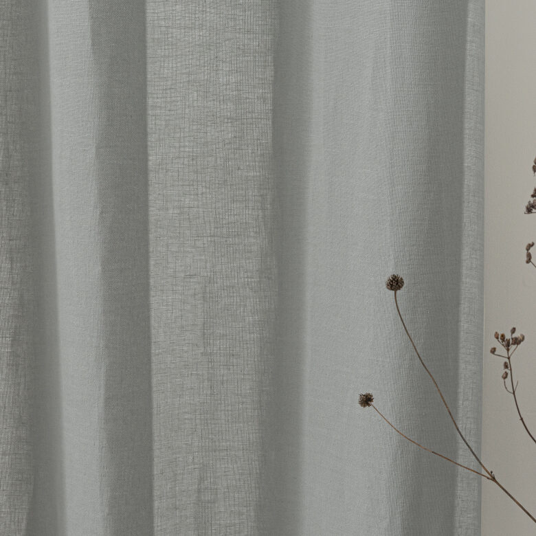Rideau en lin lavé Gris Galet - Embrin