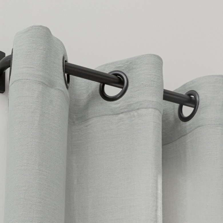Rideau en lin lavé Gris Galet - Embrin