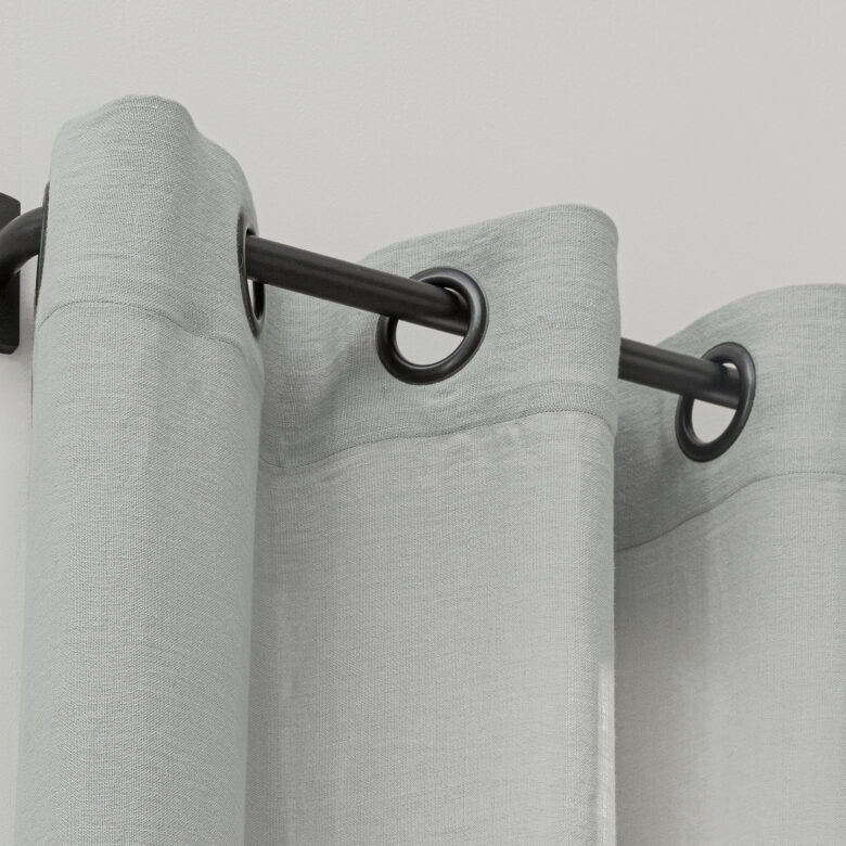Rideau en lin lavé Gris Galet - Embrin