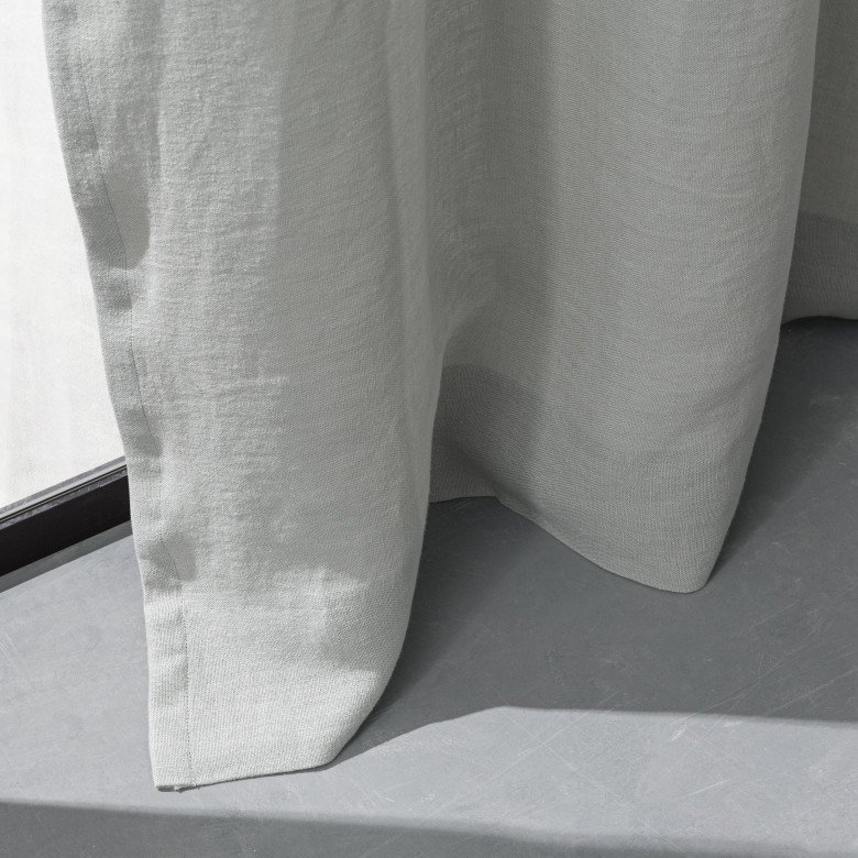 Rideau en lin lavé Gris Galet - Embrin