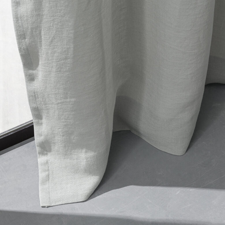 Rideau en lin lavé Gris Galet - Embrin