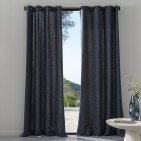 Rideau en lin lavé Gris Plomb