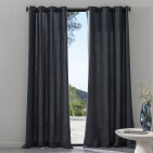 Rideau en lin lavé Gris Plomb