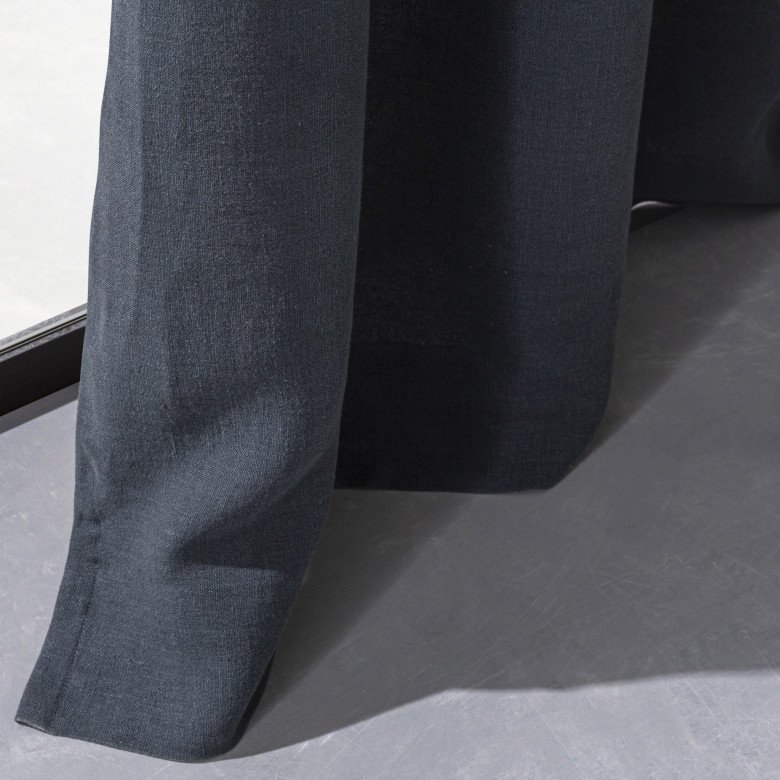 Rideau en lin lavé Gris Plomb - Embrin