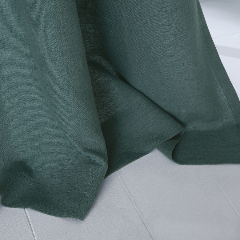 Rideau en lin lavé Vert Paon - Embrin