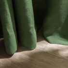 Rideau en lin lavé Vert mousse