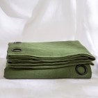 Rideau en lin lavé Vert mousse