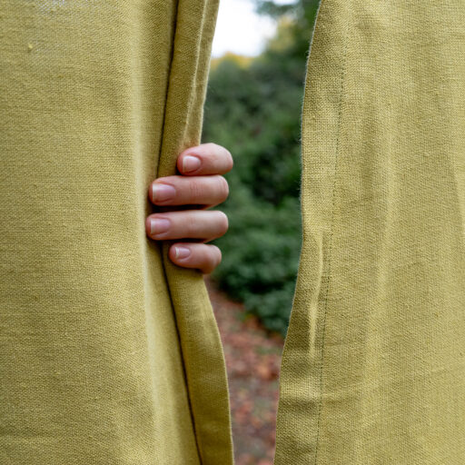 Washed linen curtain Hop Yellow