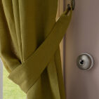 Rideau en lin lavé Jaune Houblon