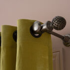 Rideau en lin lavé Jaune Houblon