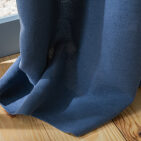 Rideau en lin lavé Bleu Outremer