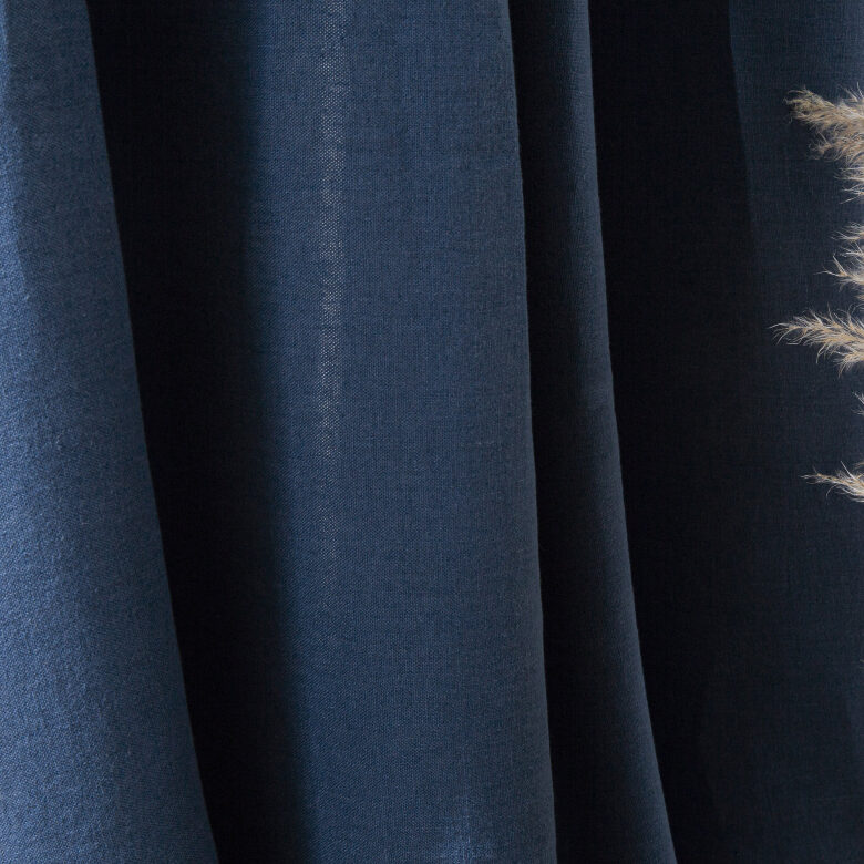 Rideau en lin lavé Bleu Outremer - Embrin