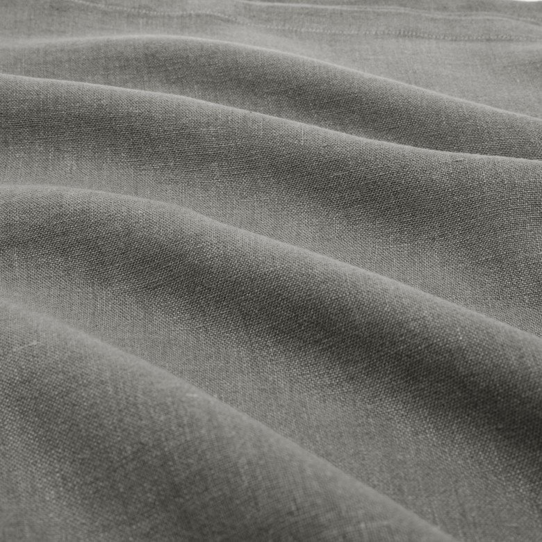 Rideau en lin lavé gris Zinc - Embrin