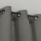 Rideau en lin lavé gris Zinc