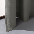 Rideau en lin lavé gris Zinc