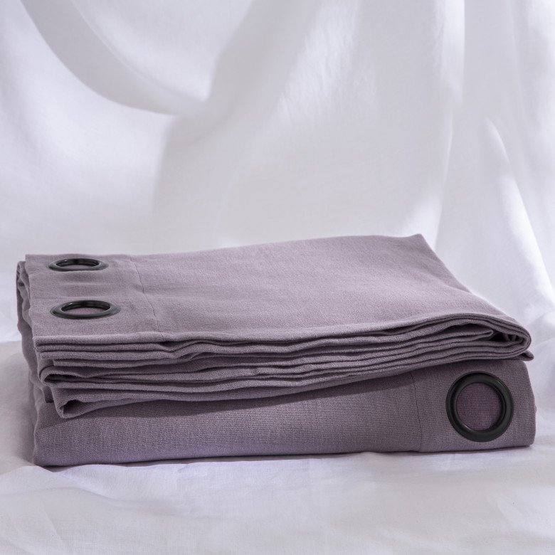 Rideau en lin lavé Violine - Embrin