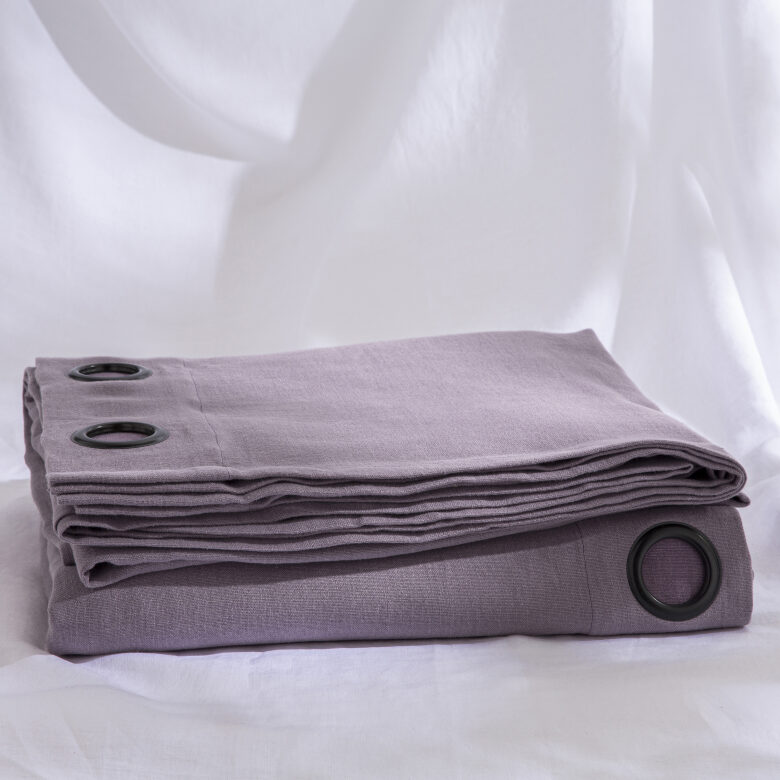 Rideau en lin lavé Violine - Embrin